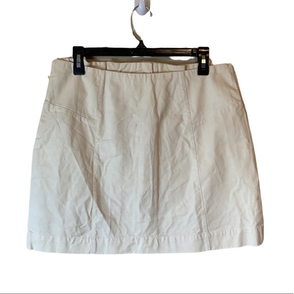 Altar’d State Womens Cream Button Front Cotton Mini Skirt Size Large Boho NWT - Picture 4 of 14